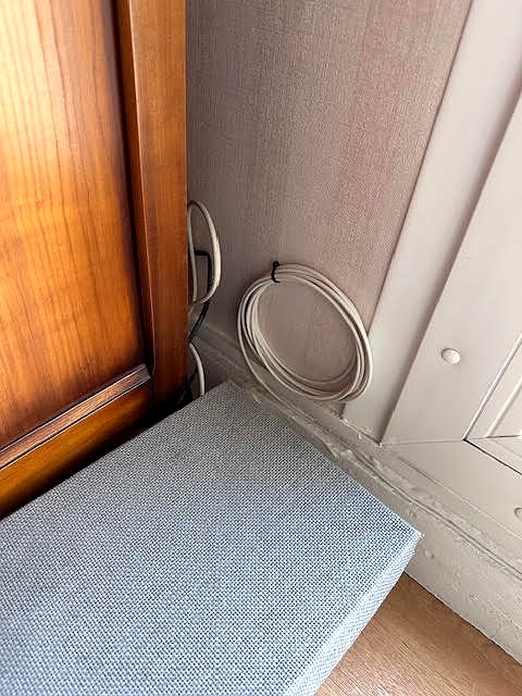 Appartement raccordé avec passage apparent propre