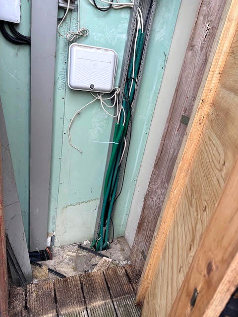 Fourreau fibre bouché contrôlé sur chantier